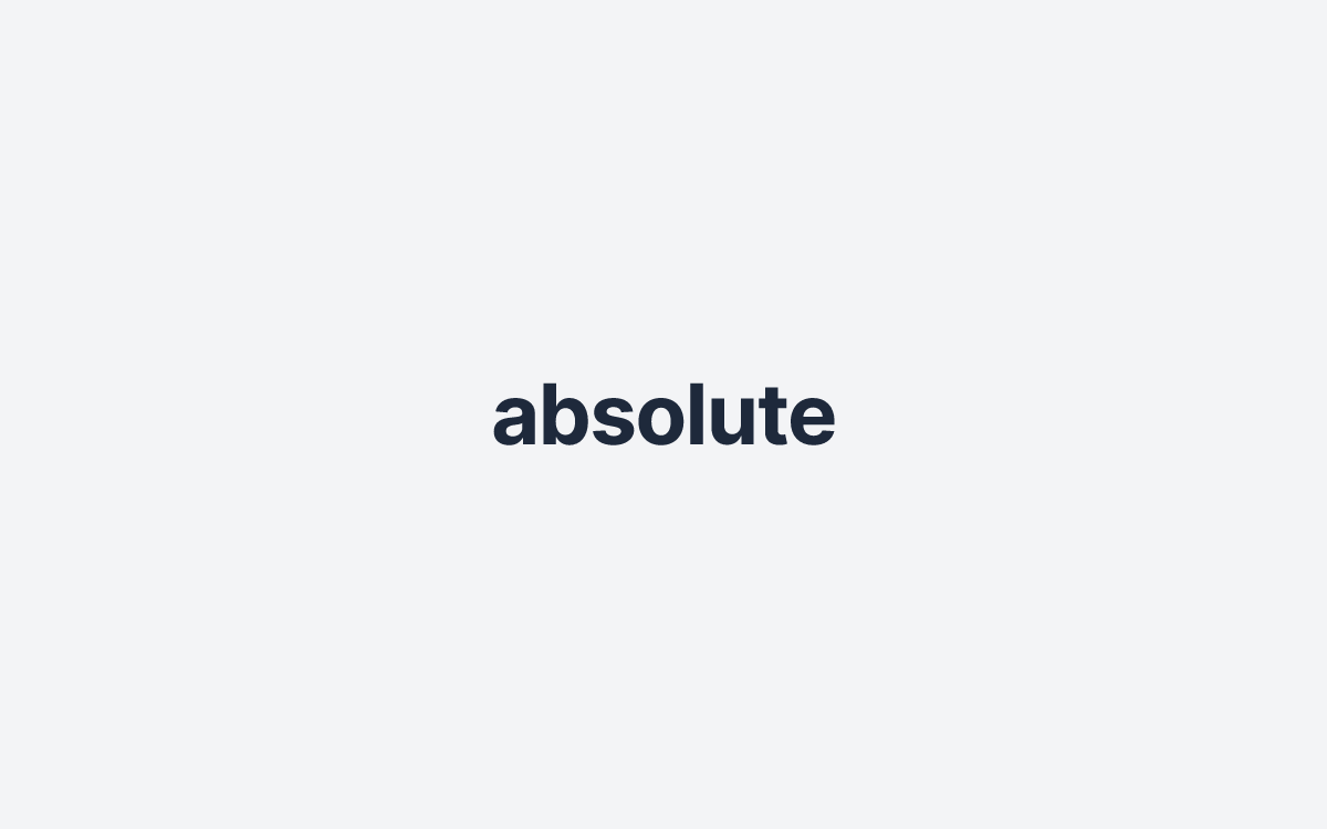 absolute